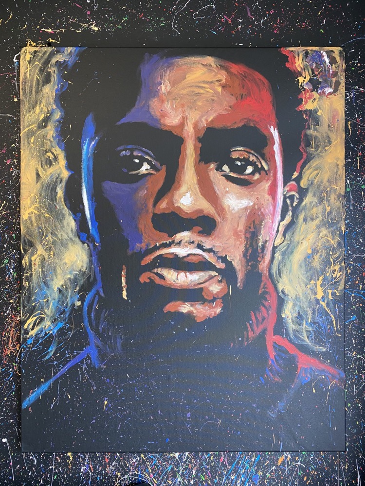 Chadwick Boseman speed painting