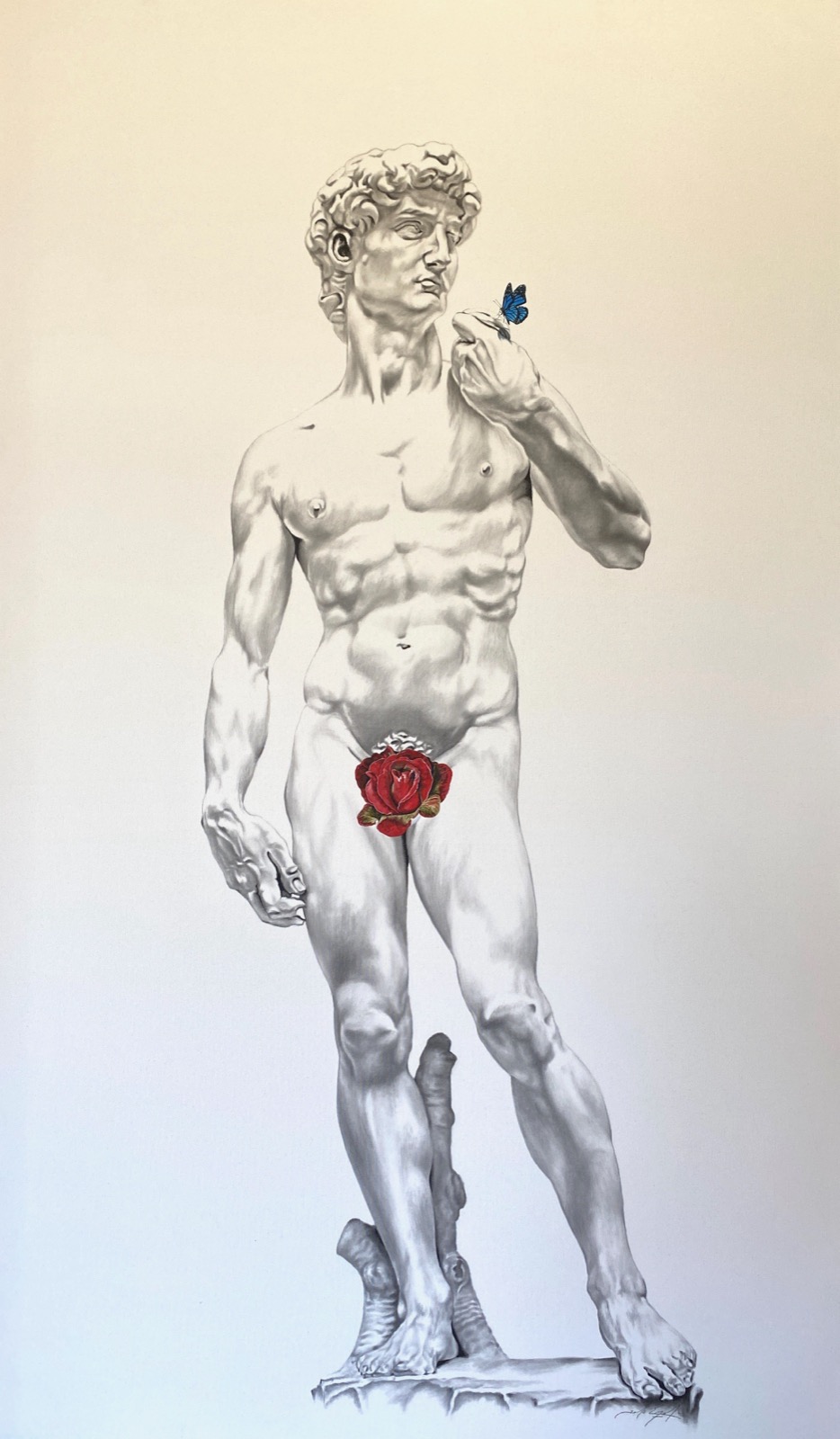 David — charcoal and graphite original by Jared Emerson