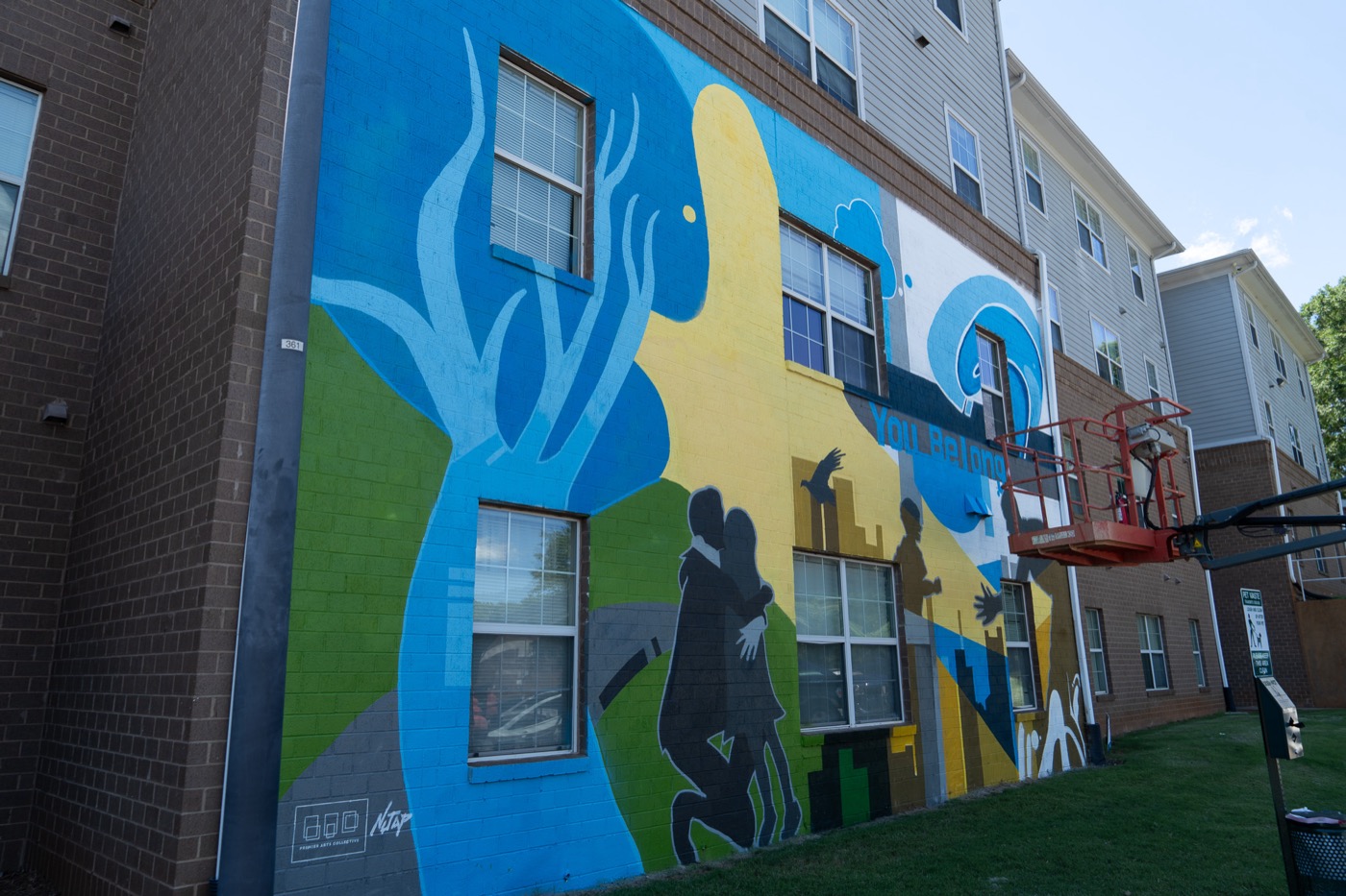 You Belong community mural by Premier Arts Collective